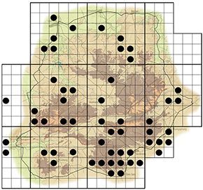 Telchinia serena Waterberg distribution